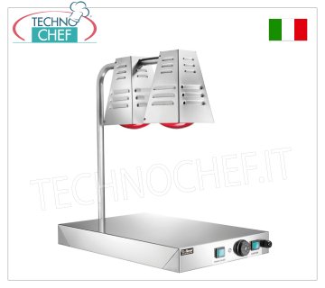 Surface chaude avec 2 lampes chauffantes infrarouges
