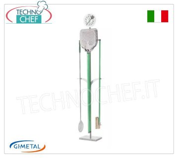 Gi-Metal - Pelle sans gluten, petit porte-pelle et pinceau, avec base en marbre, 6 places - mod.AC-PPFGF