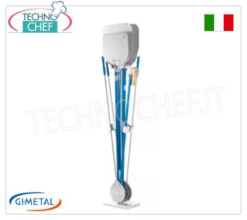 Gi-Metal - Pelle, petite pelle et porte-brosse avec base en marbre, 8 places - mod.AC-BS200