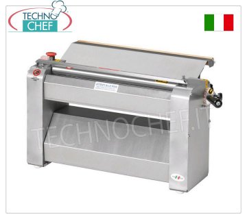 Laminoir à pâtes ROGA avec rouleaux en acier inoxydable de 50 cm, professionnel, modèle SF500TX