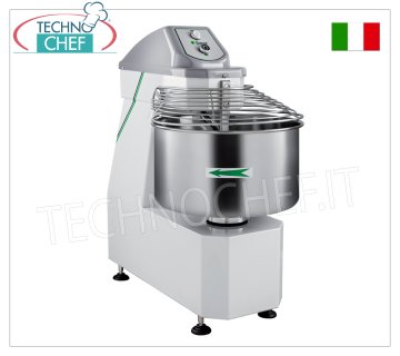Fimar - MÉLANGEUR À SPIRALE avec tête relevable, cuve extractible de 50 kg (cuve de 62 lt.), dim. mm. 927 x 520 x 1074 h