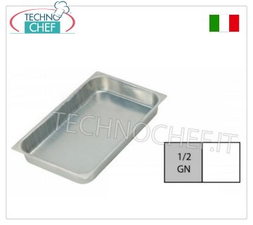 Bacs Gastronorme 1/2 en aluminium, dimensions 320x265mm