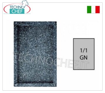 Plateau plié GN 1/1, en acier inoxydable émaillé, dim.mm.530x325