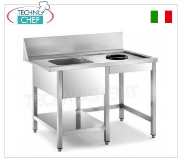 Tables de prélavage pour lave-vaisselle à capot