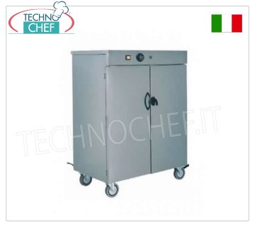 FORCAR - Carrelli scaldapiatti avec 2 portes, Temp. de +30° à + 90°C.