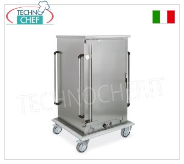 Mainteneur de température, Chariot CHAUD ventilé pour 8 plateaux GN 1/1 (mm 325x530) - mod. MC-3208GN-K