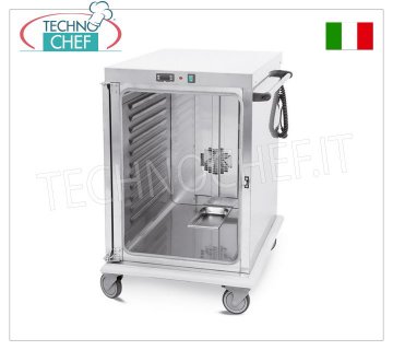 CHARIOT CHAUFFANT ventilé pour 10 PLATEAUX GN 2/1 (mm 530x625) Mod.3421-10GS