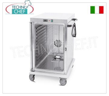 CHARIOT CHAUFFANT VENTILÉ pour le maintien en température de 10 PLATEAUX GN 1/1 (mm 325x530), Mod.3411-10GS