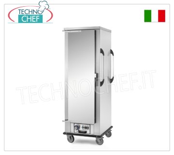 Mainteneur de température, chariot CHAUD, ventilé pour 18 bacs GN 2/1 ou 36 bacs GN 1/1 (mm 325x530), modèle MZ-692.AG