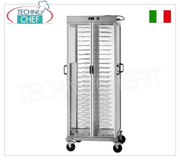 Chariot à plaques chauffantes, capacité 88 plaques d'un diamètre de 18 à 23 cm, - mod. CA1440AC