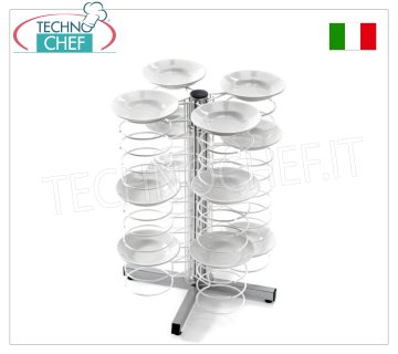 Chariots à assiettes prêts à l'emploi d'une capacité de 48 assiettes de diamètres de 180 à 230 mm et de 250 à 310 mm