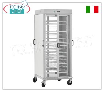 CHARIOT À ASSIETTES PRÊT avec 10 GRILLES PEINTES GN 2/1