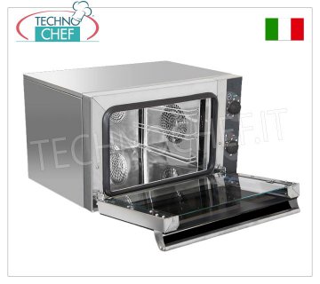TECNODOM - Four électrique à convection pour 3 plaques/grilles GN 2/3 (mm 354x325), dim.mm.600x520x390h