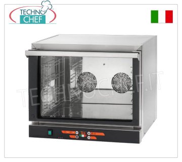 TECNODOM - Four électrique à convection, 4 plaques GN 1/1 (mm 3325x530), dim.mm.686x660x580h