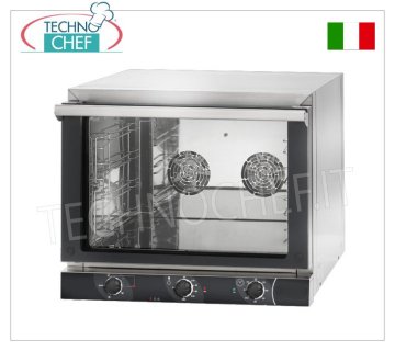 TECNODOM-Four électrique à convection avec GRIL, pour 4 plaques GN1/1 (mm 325x530), dim. mm. 686x660x580h