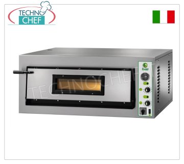 FIMAR - Four à pizza électrique, pour 4 pizzas, 1 chambre 61x61 cm, commandes mécaniques, mod. FME4