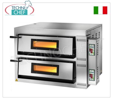 FIMAR - Four à pizza électrique pour 6+6 grandes pizzas, 2 chambres TRANSVERSALES indépendantes de 108x72 cm, commandes NUMÉRIQUES mod. FMDW6+6