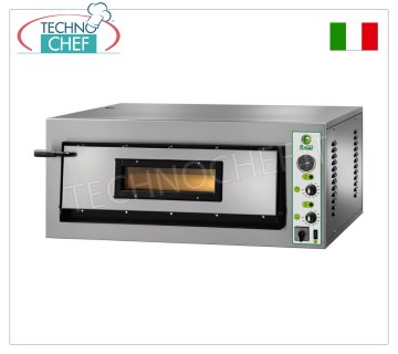 FIMAR - Four à pizza électrique, pour 6 pizzas, 1 chambre TRANSVERSALE de 91,5x61 cm, commandes mécaniques, mod. FMEW6