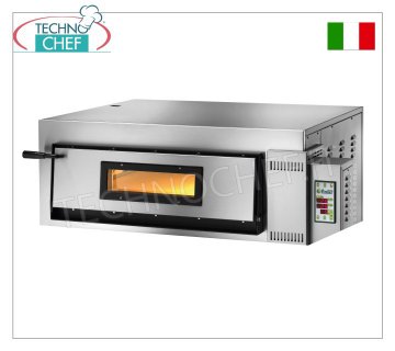 FIMAR - Four à pizza électrique pour 9 pizzas, 1 chambre de 108x108 cm, commandes numériques, mod. FMD9