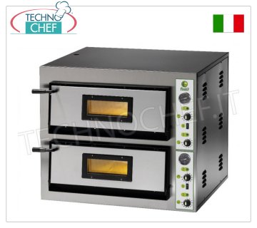 FIMAR - Four à pizza électrique pour 6+6 pizzas, 2 chambres transversales indépendantes de 91,5x61 cm, mod. FMEW6+6