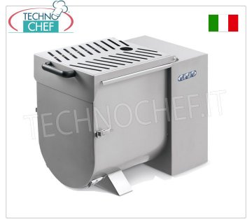 SIRMAN - Mélangeur à viande en acier inoxydable, capacité de la cuve 50 kg, lame amovible en acier inoxydable, mod.IP50M