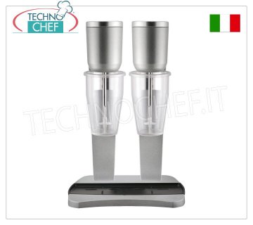 TECHNOCHEF - Double Fouet Professionnel avec Verres en Polycarbonate, Mod.M98T/2