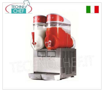 Machine à granité, sorbetière et crèmes froides avec 2 réservoirs de 10 litres, Mod.MT2