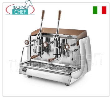 WEGA - Machines à café expresso 2 groupes à LEVIER, professionnelles pour bars, Mod.