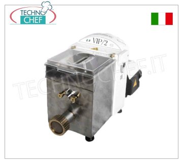Techochef - MACHINE À PÂTES FRAÎCHES EXTRUDÉES, avec cuve de 2,5 Kg, - 4 filières au choix