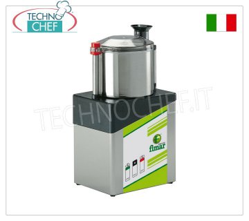 FIMAR - Technochef, Cutter Professionnel en Acier Inoxydable avec bol de 5 litres, Mod.CL5