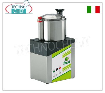 FIMAR - Technochef, Cutter Professionnel en Acier Inoxydable avec bol de 8 litres, Mod.CL8