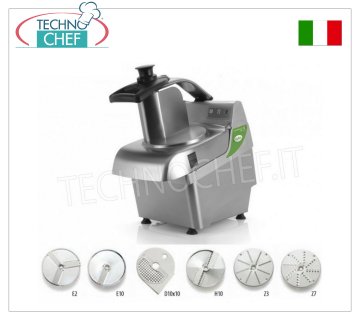 FAMA - Coupe-légumes électrique professionnel avec kit 6 disques, Ligne ÈLITE, Mod.FTV300