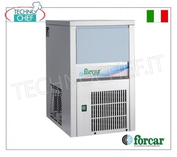 FORCAR - MACHINE À GLAÇONS EN GLAÇONS PLEINS, rendement 20 Kg/24 heures, STOCKAGE 6 kg,