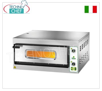 FIMAR - Four à pizza électrique, pour 6 pizzas, 1 chambre 66x99,5 cm - commandes mécaniques, sans PYROMÈTRE, mod. FES6