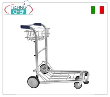 Technochef - CHARIOT À BAGAGES / VALISE en TUBE D'ACIER GALVANISÉ, art. 1488