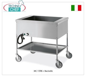 TECHNOCHEF - Chariot bain-marie chaud, Mod.MC1396