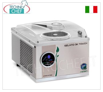 Congélateur professionnel en acier inoxydable, super automatique, série Touch i-Green, capacité 4,8 l, modèle GELATO3KTOUCH