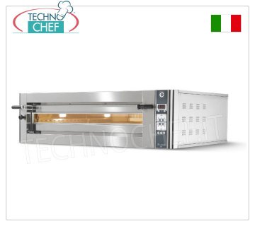 CUPPONE - Four à Pizza Électrique Modulaire, chambre pour 6 pizzas avec dessus réfractaire
