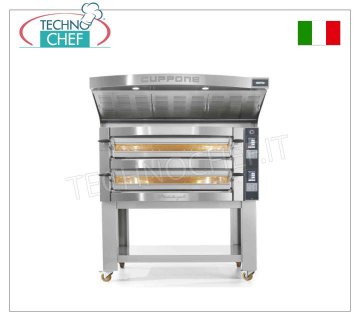 CUPPONE - Four électrique pour 6 pizzas, Ø 35 cm - CHAMBRE 108x72x14h cm, mod. MICHEL-ANGE