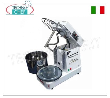 Pétrin à spirale Famag GRILLETTA - 5 kg (cuve de 8 litres), 10 vitesses, dimensions mm 475 x 260 x 390 h