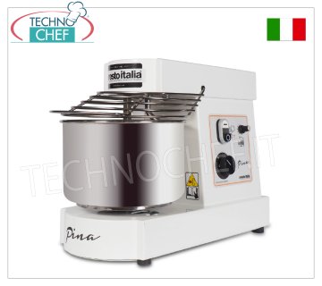 Pétrin à spirale 6 kg (bol 7 l), vitesse variable, dimensions 260x540x390h mm