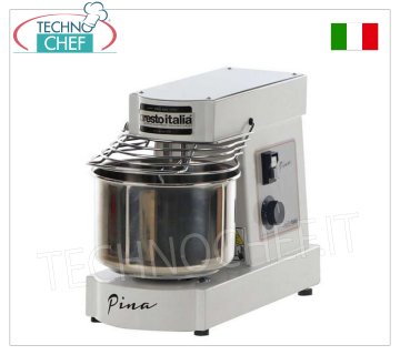 Pétrin à spirale de 6 kg (cuve de 7 litres), dm.mm.260x540x390h