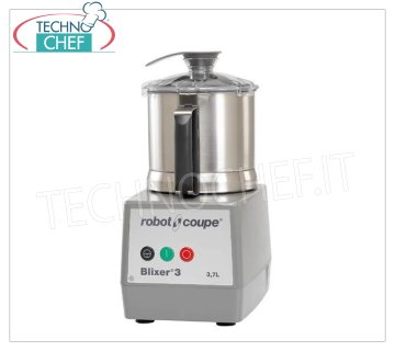 ROBOT COUPE - Cutter-Homogénéisateur Blixer 3, cuve lt.3.7, 1 vitesse, dim.mm 242x304x444h