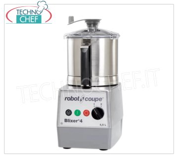 ROBOT COUPE - Cutter-Homogénéisateur Blixer 4, cuve 4,5 lt., 2 vitesses, dim.mm 242x304x444h
