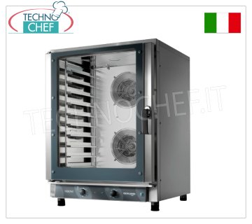 TECNODOM - Four électrique à convection 10 plaques GN 1/1 ou cm 60x40, dim.mm.840x920x1155h