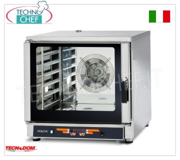 TECNODOM - Four électrique à convection et à vapeur, 6 plaques GN 1/1 ou 60x40 cm, dim.mm 840x920x835h