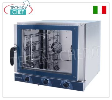 TECNODOM - Four électrique à convection 3 plaques mm 600x400 GRIL, PORTE TOURNANTE, dim.mm.775x700x560h
