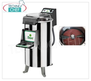 FIMAR - Technochef, Éplucheur de pommes de terre professionnel, capacité de charge 25 kg, modèle PPN/25