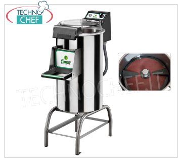 FIMAR - Technochef, Éplucheuse de pommes de terre professionnelle sur pied, capacité de charge 25 kg, modèle PPF/25