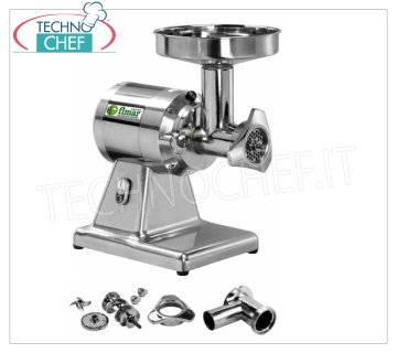 FIMAR - Hachoir à viande professionnel type 12, avec unité de broyage en aluminium entièrement amovible